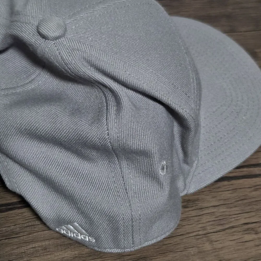 Adidas Real Madrid Grey Anthem Snapback Cap Hat NWOT Official Soccer Football OS